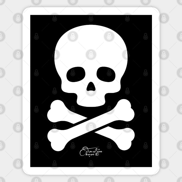 Skull Sticker by Timeless Chaos